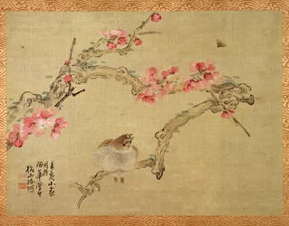 Baumblüte und Vogel, 1851